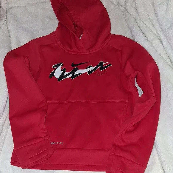 Nike Kids Bold Red Hoodie - Picture 1 of 4
